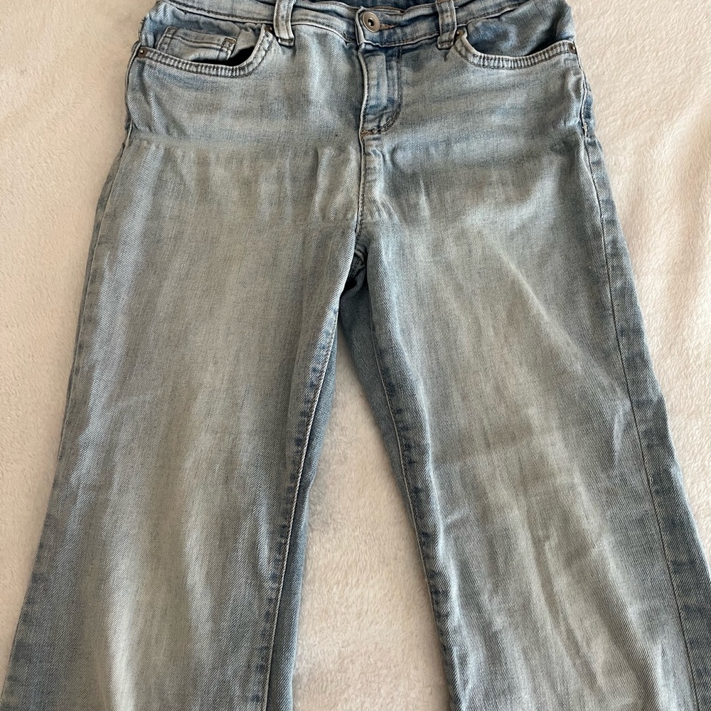 Girls Light Blue Flare Jeans